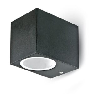 Applique LED GU10 Doppia emissione IP44 Nero